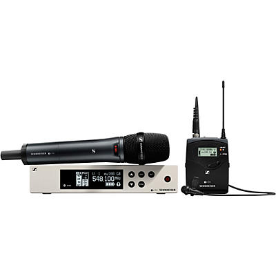 Sennheiser EW 100 G4-ME2/835-S Combo Wireless Handheld and Omnidirectional Lavalier Microphone System