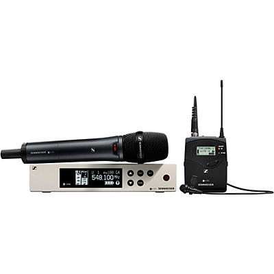 Sennheiser EW 100 G4-ME2/835-S Combo Wireless Handheld and Omnidirectional Lavalier Microphone System