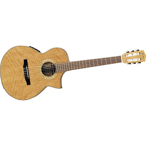 Ibanez Ew Series Ewn28syent Cutaway Nylon String Acoustic Electric Guitar Musicians Friend 