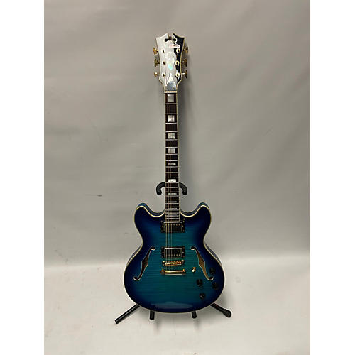 D'Angelico EX-DC/SP Hollow Body Electric Guitar Blue Burst