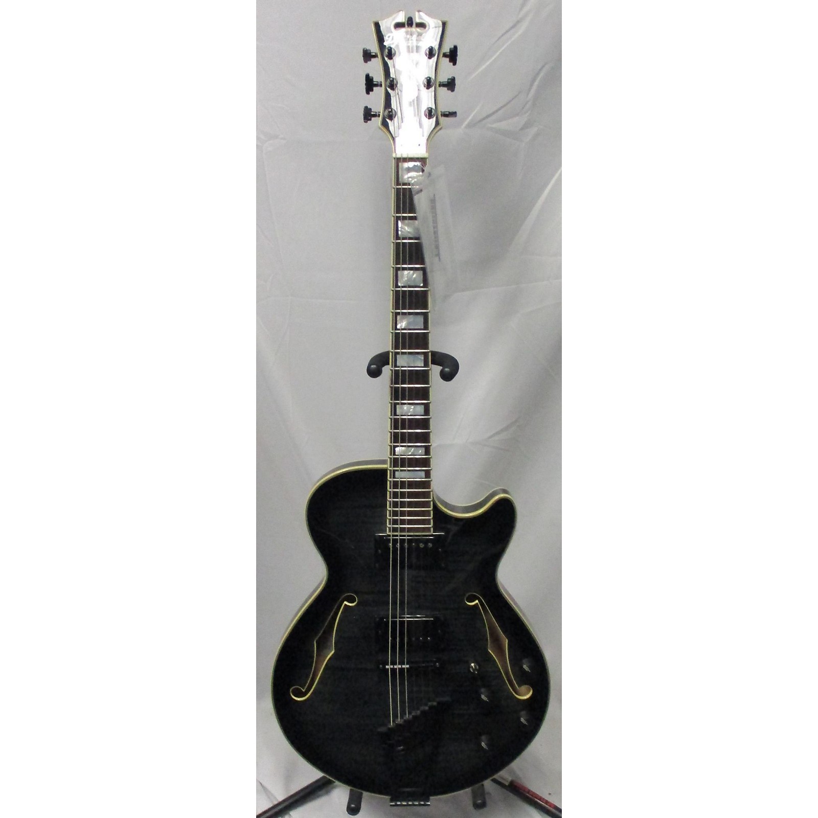 Used D'Angelico EXSS Hollow Body Electric Guitar Trans Black