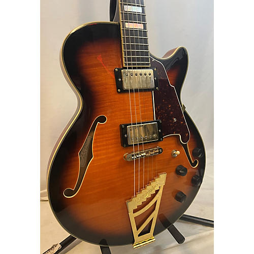 D'Angelico EX-SS Hollow Body Electric Guitar Tobacco Burst