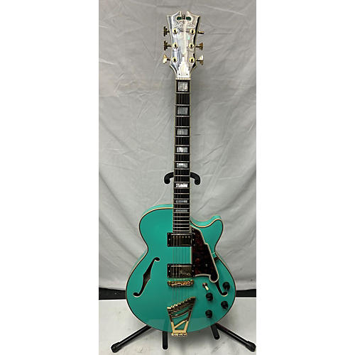 D'Angelico EX-SS Hollow Body Electric Guitar Surf Green