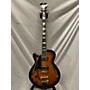 Used D'Angelico EX-SS Left Handed Hollow Body Electric Guitar Iced Tea burst