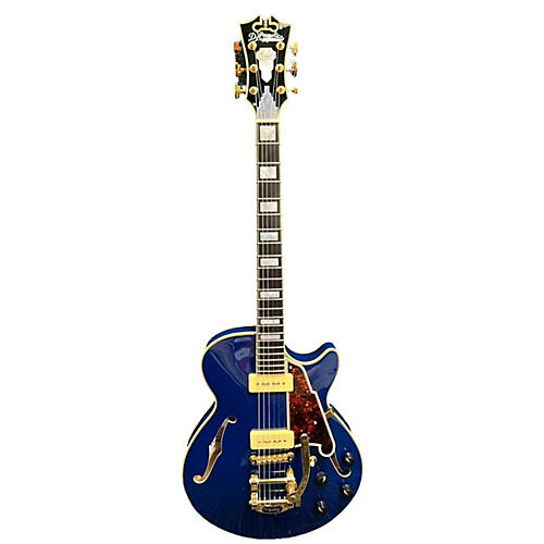 D'Angelico EX SS P90 Bigsby Hollow Body Electric Guitar Indigo