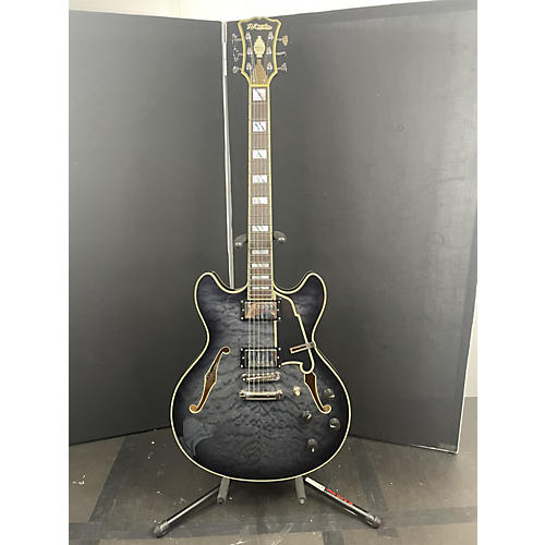 D'Angelico EXCEL DC Hollow Body Electric Guitar Charcoal