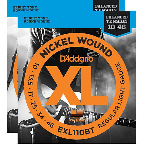 D'Addario EXL110BT Balanced Tension Lite Electric Guitar Strings (2-Pack)