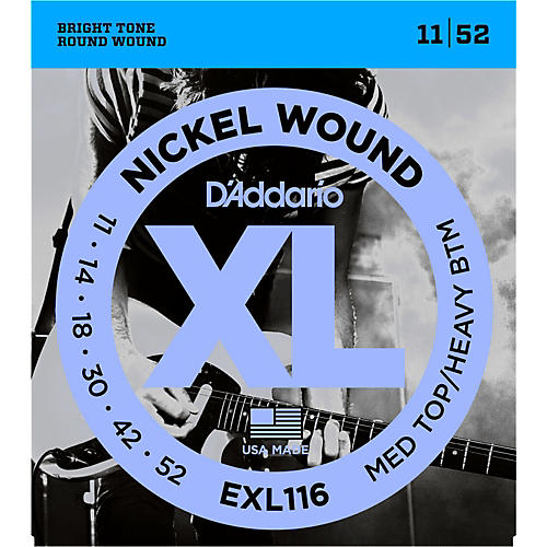 D'Addario EXL116 XL Electric Guitar Strings Medium Top/Heavy Bottom