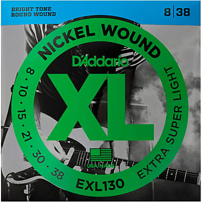 D'Addario EXL130 Nickel Extra Super Light Electric Guitar Strings