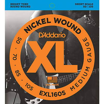 D'Addario EXL160S XL Short Bass String Set