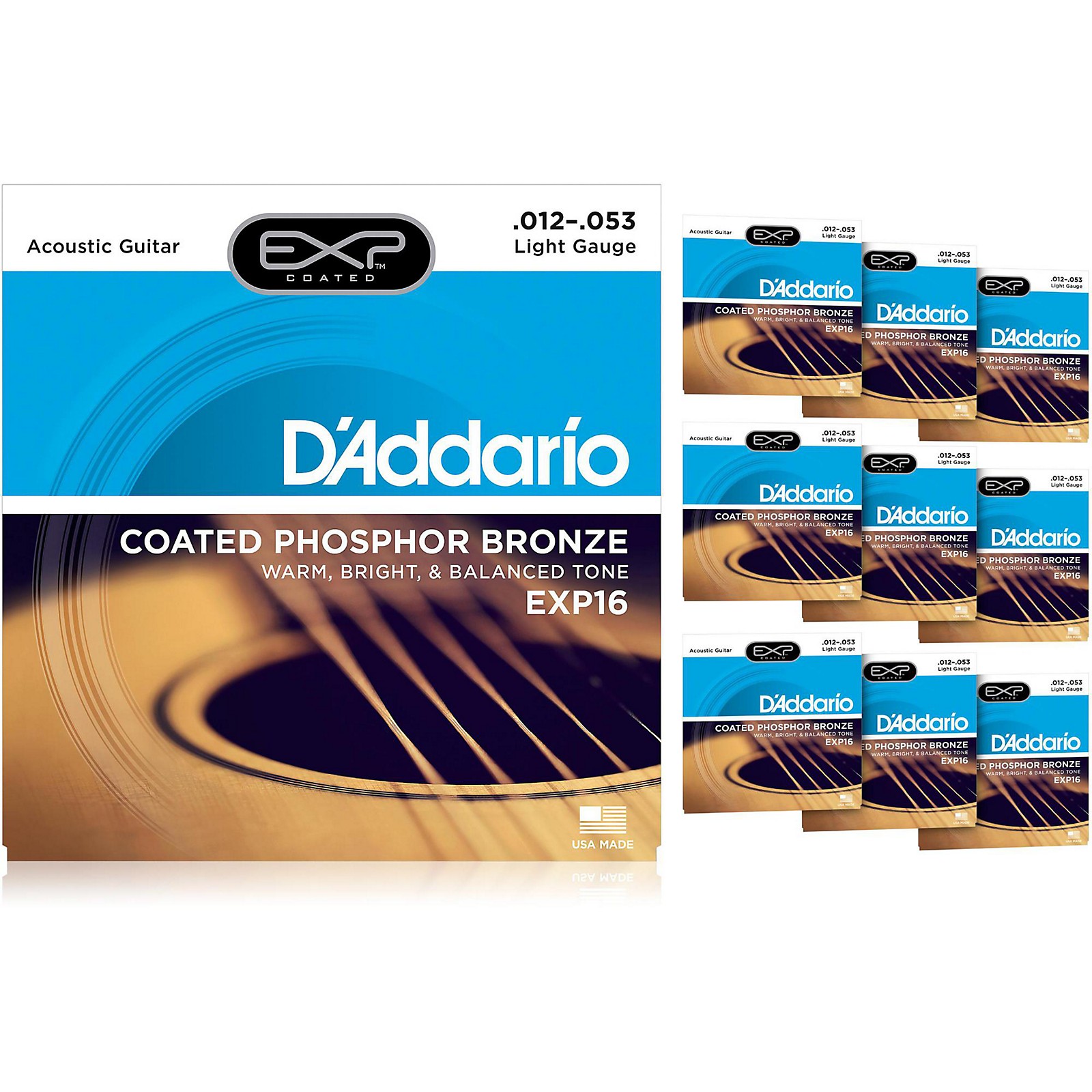 D'Addario EXP16 Acoustic Strings 10-Pack | Musician's Friend