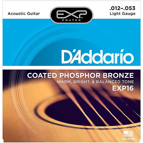 EXP16 Coated Phosphor Bronze Light Acoustic Guitar Strings