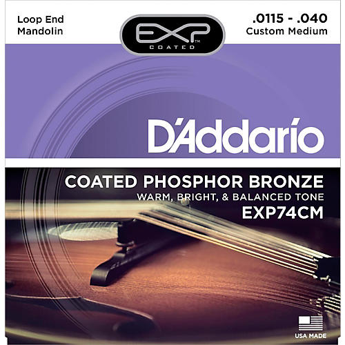 EXP74CM Coated Phosphor Bronze Custom Medium Mandolin Strings (11.5-40)