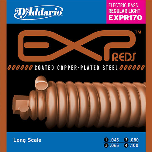 EXPR170 EXP Reds Regular Light Gauge Bass Strings
