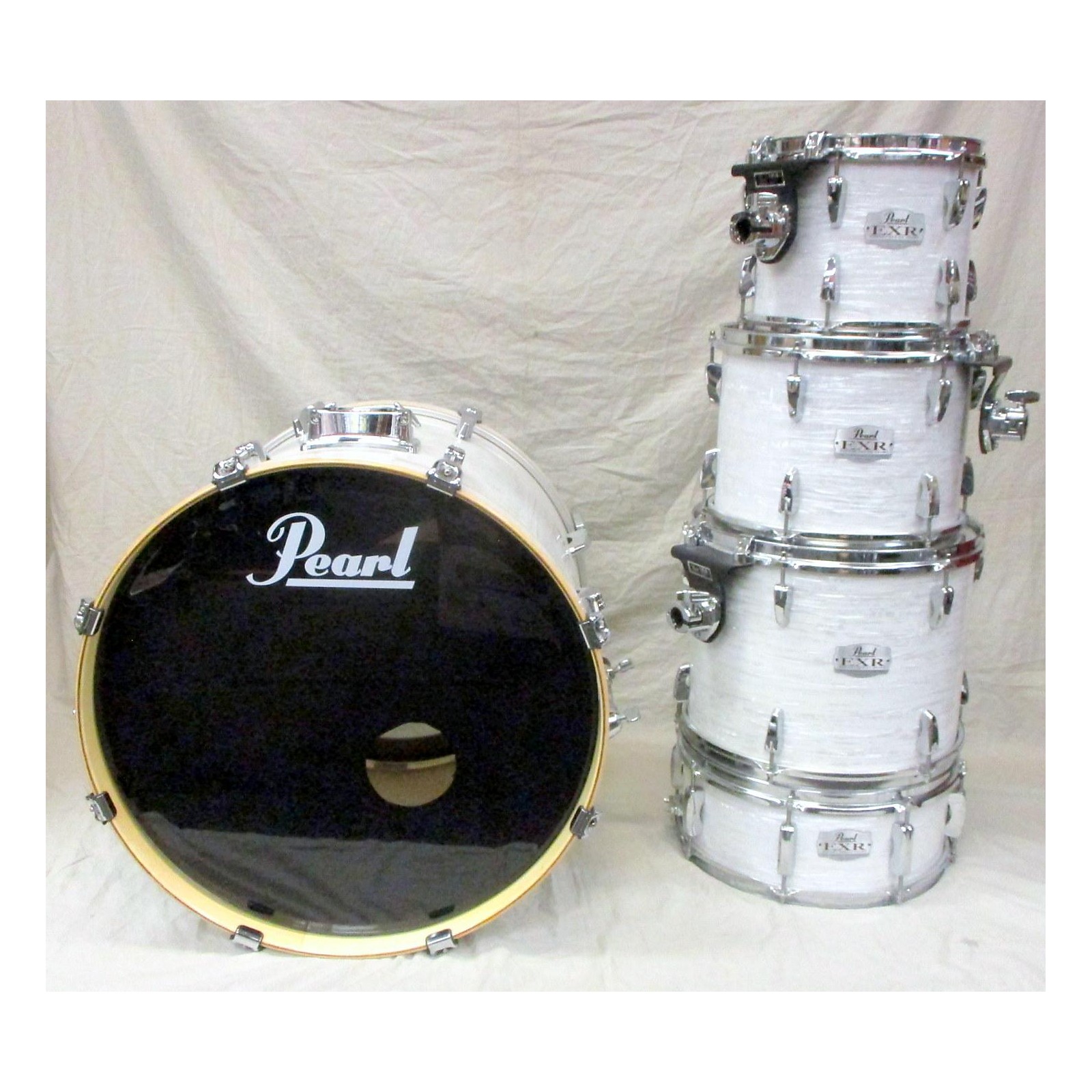Used Pearl EXR Export Drum Kit Strata White Musician s Friend used-pearl-exr-export-drum-kit-strata-white-musician-s-friend