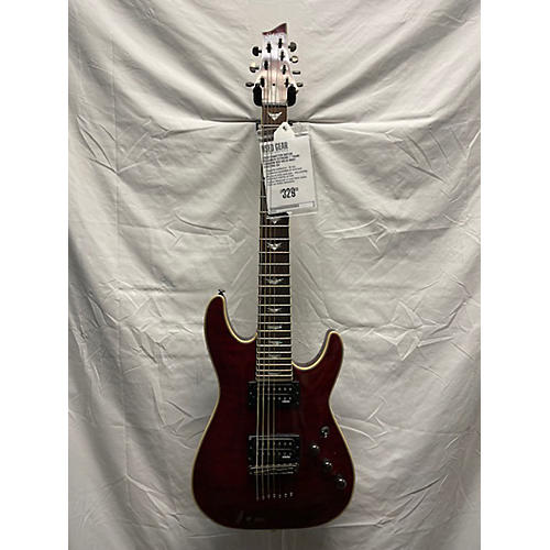 Schecter Guitar Research EXTREME 7 Solid Body Electric Guitar Trans Crimson Red