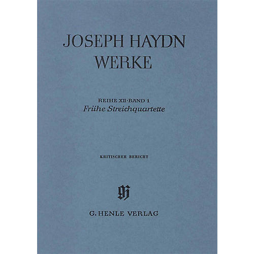 G. Henle Verlag Early String Quartets Henle Edition Series Hardcover