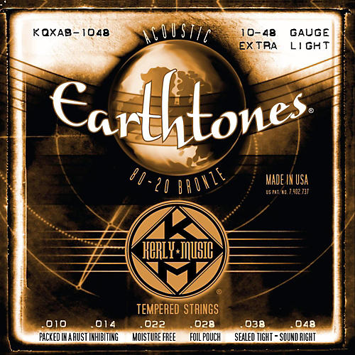Earthtones 80/20 Bronze Acoustic Guitar Strings - Extra Light Gauge