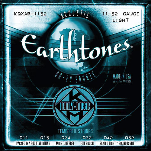 Earthtones 80/20 Bronze Acoustic Guitar Strings - Light Gauge