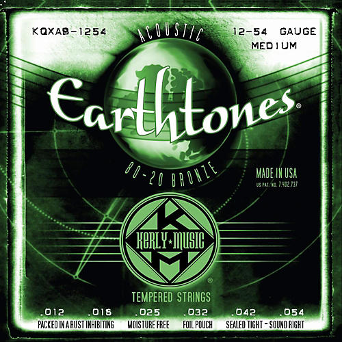 Earthtones 80/20 Bronze Acoustic Guitar Strings - Medium Gauge