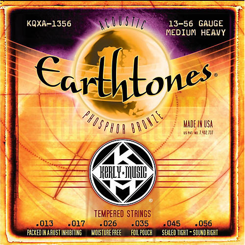 Earthtones Phosphor Bronze Acoustic Guitar Strings - Medium Heavy