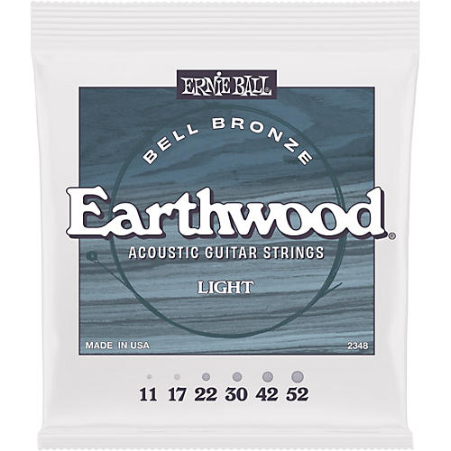 Ernie Ball Earthwood Bell Bronze Acoustic Guitar Strings Light (11 - 52)