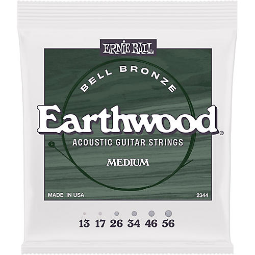 Ernie Ball Earthwood Bell Bronze Acoustic Guitar Strings Medium (13-56)