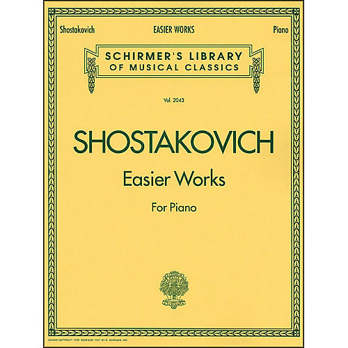 G. Schirmer Easier Works By Shostakovich