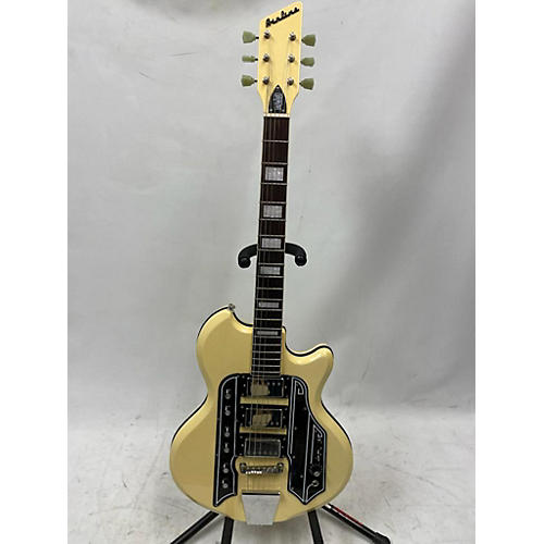 Airline Eastwood Airline '59 Town & Country Solid Body Electric Guitar Vintage Cream