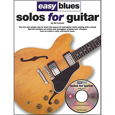 Music Sales Easy Blues Solos For Guitar Book/CD