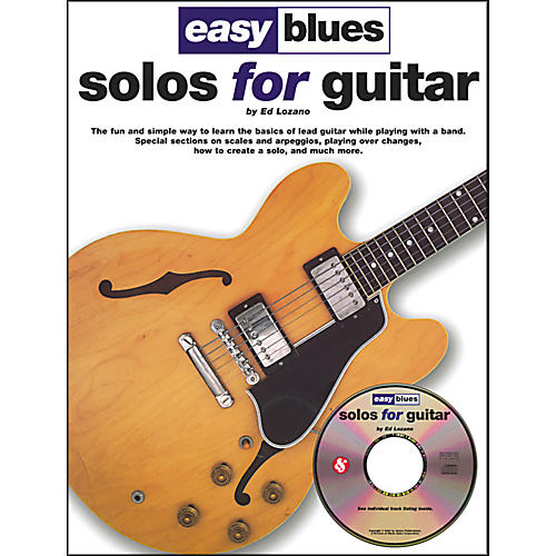 Music Sales Easy Blues Solos For Guitar Book/CD