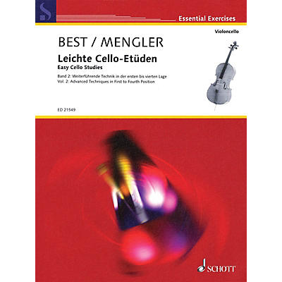 Schott Easy Cello Studies Volume 2 (Further Techniques in First to Fourth Position) String Series Softcover