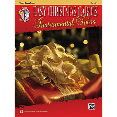 Alfred Easy Christmas Carols Instrumental Solos Tenor Sax Book & CD