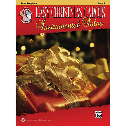 Alfred Easy Christmas Carols Instrumental Solos Tenor Sax Book & CD
