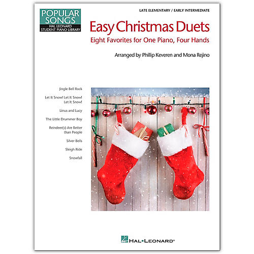 Hal Leonard Easy Christmas Duets - Popular Songs Series-Late Elem/Early Intermediate 1 Piano/4 Hands