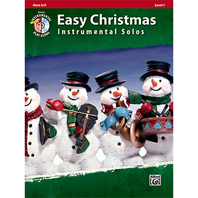 Alfred Easy Christmas Instrumental Solos Level 1 Horn in F Book & CD