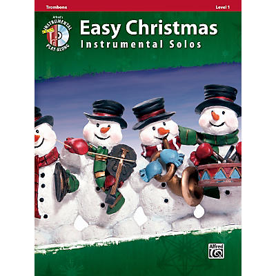 Alfred Easy Christmas Instrumental Solos Level 1 Trombone Book & CD