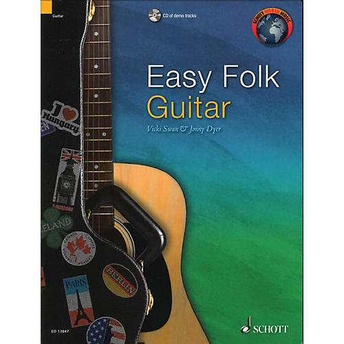Schott Easy Folk Guitar (29 Traditional Pieces) Guitar Series Softcover with CD