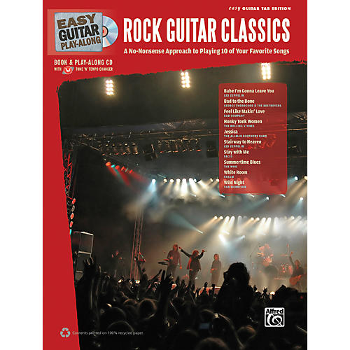 Easy Guitar Play-Along Rock Guitar Classics Book & CD