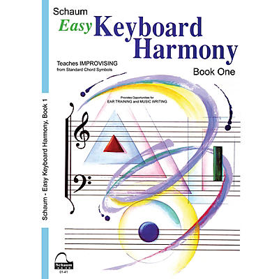 SCHAUM Easy Keyboard Harmony (Book 1 Upper Elem Level) Educational Piano Book by Wesley Schaum