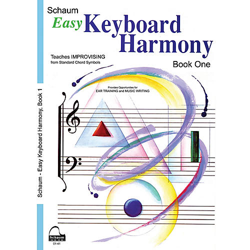 SCHAUM Easy Keyboard Harmony (Book 1 Upper Elem Level) Educational Piano Book by Wesley Schaum