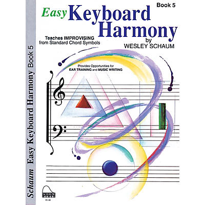 SCHAUM Easy Keyboard Harmony (Book 5 Early Advanced Level) Educational Piano Book by Wesley Schaum
