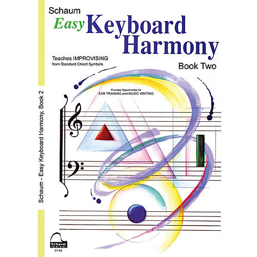 SCHAUM Easy Keyboard Harmony Educational Piano Book by Wesley Schaum (Level Early Inter)