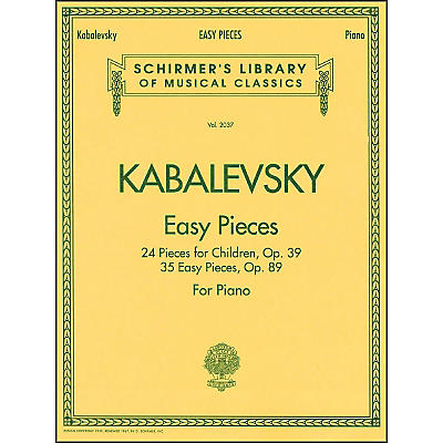 G. Schirmer Easy Pieces 24 And 35 Pieces for Children Op 39 Op 89 By Kabalevsky