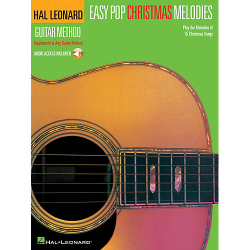Hal Leonard Easy Pop Christmas Melodies Guitar Method Series Softcover Audio Online Performed by Various