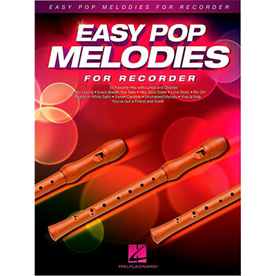 Hal Leonard Easy Pop Melodies For Recorder
