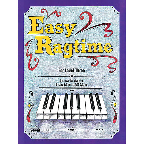 SCHAUM Easy Ragtime (Level 3 Early Inter) Educational Piano Book