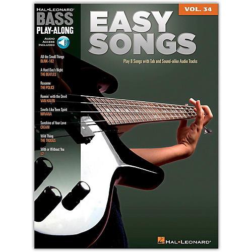 Hal Leonard Easy Songs - Bass Play-Along, Volume 34 (Book/online Audio)