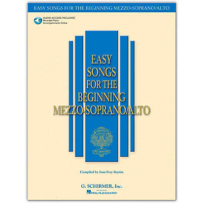 G. Schirmer Easy Songs for The Beginning Mezzo-Soprano / Alto Book/Online Audio