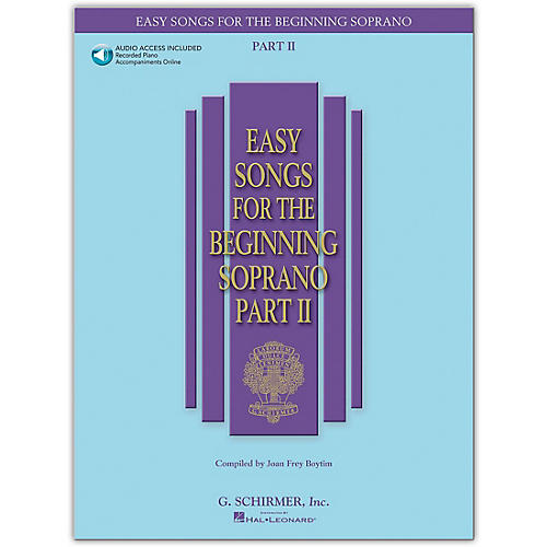 Easy Songs for The Beginning Soprano Part II Book/Online Audio